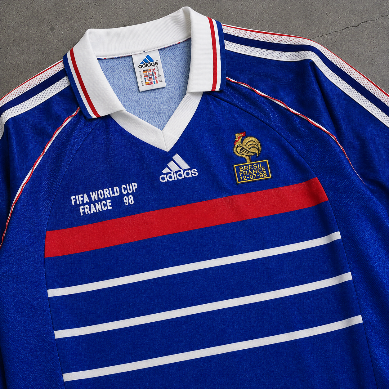 FRANCE 1998 LONGSLEEVE RETRO JERSEY
