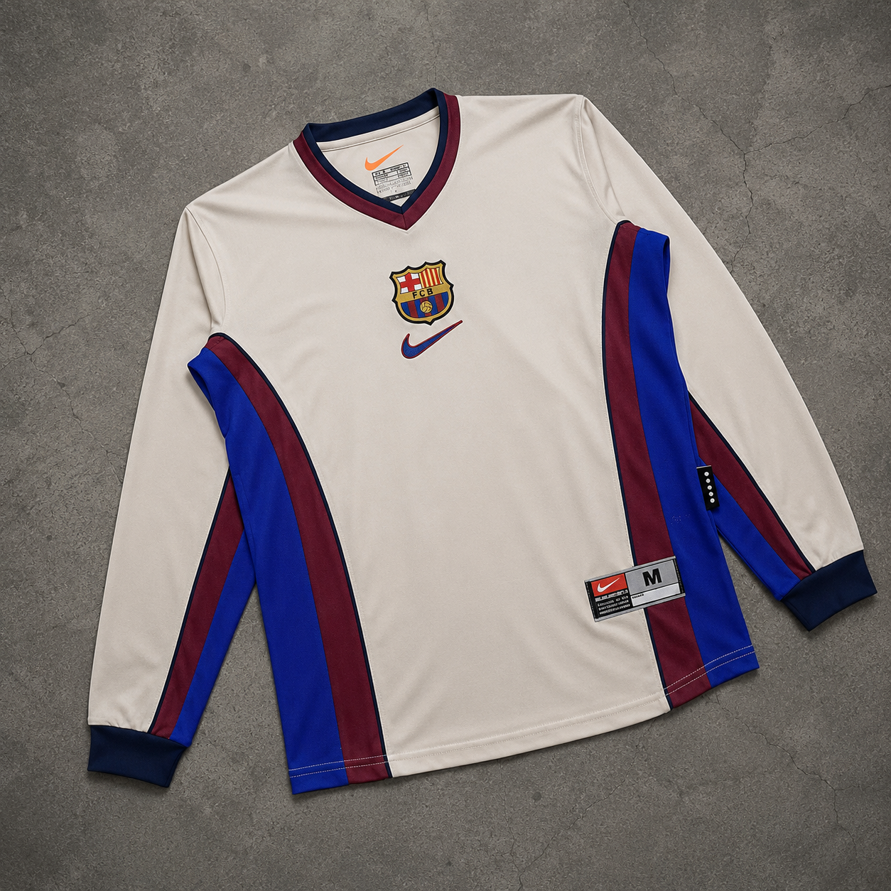 FC BARCELONA 1998/99 LONGSLEEVE RETRO JERSEY