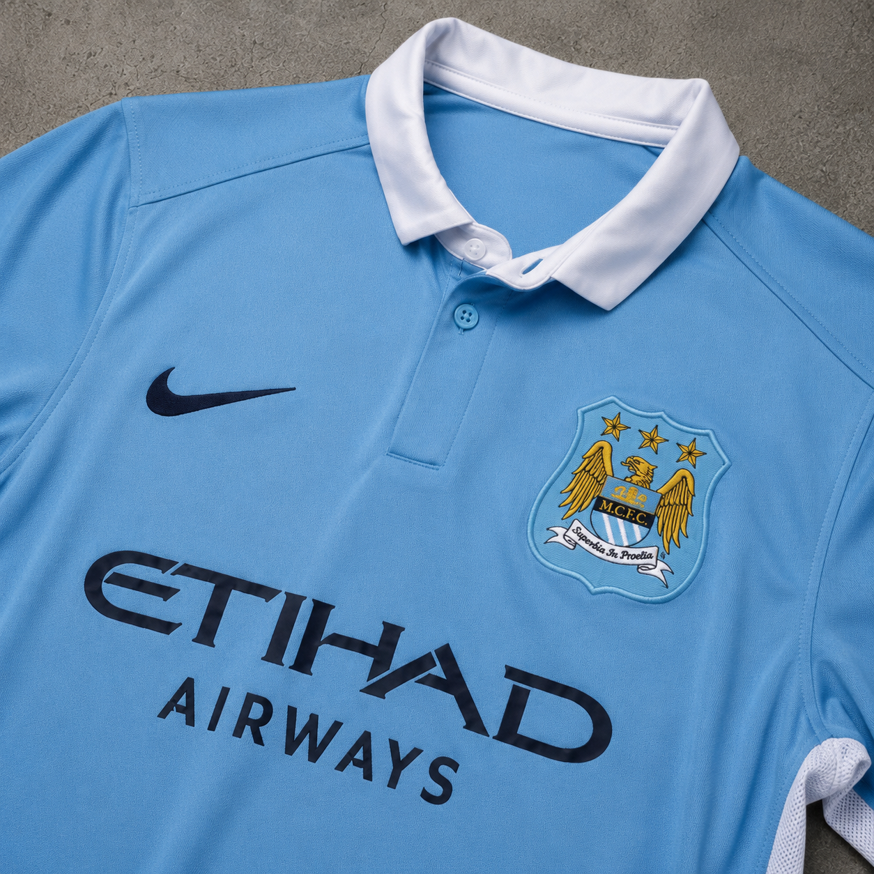 MANCHESTER CITY 2013/14 HOME RETRO JERSEY