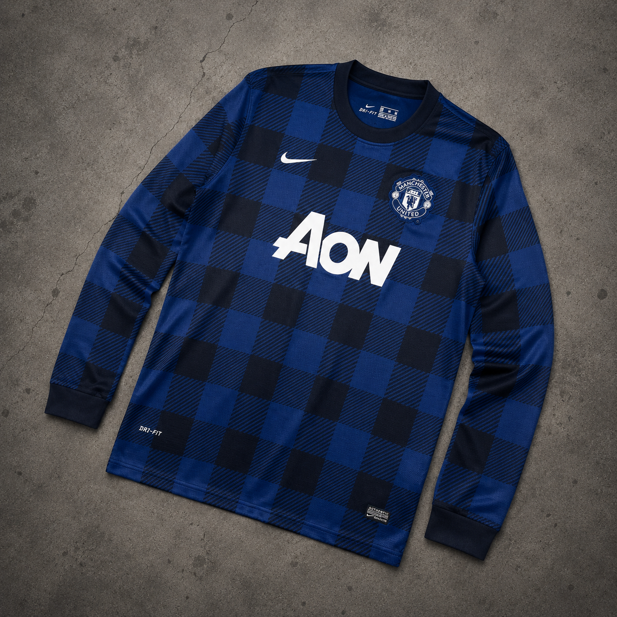 MANCHESTER UNITED 2013/14 AWAY LONGSLEEVE RETRO JERSEY