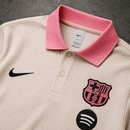 FC BARCELONA CREAM HERITAGE POLO SHIRT JERSEY
