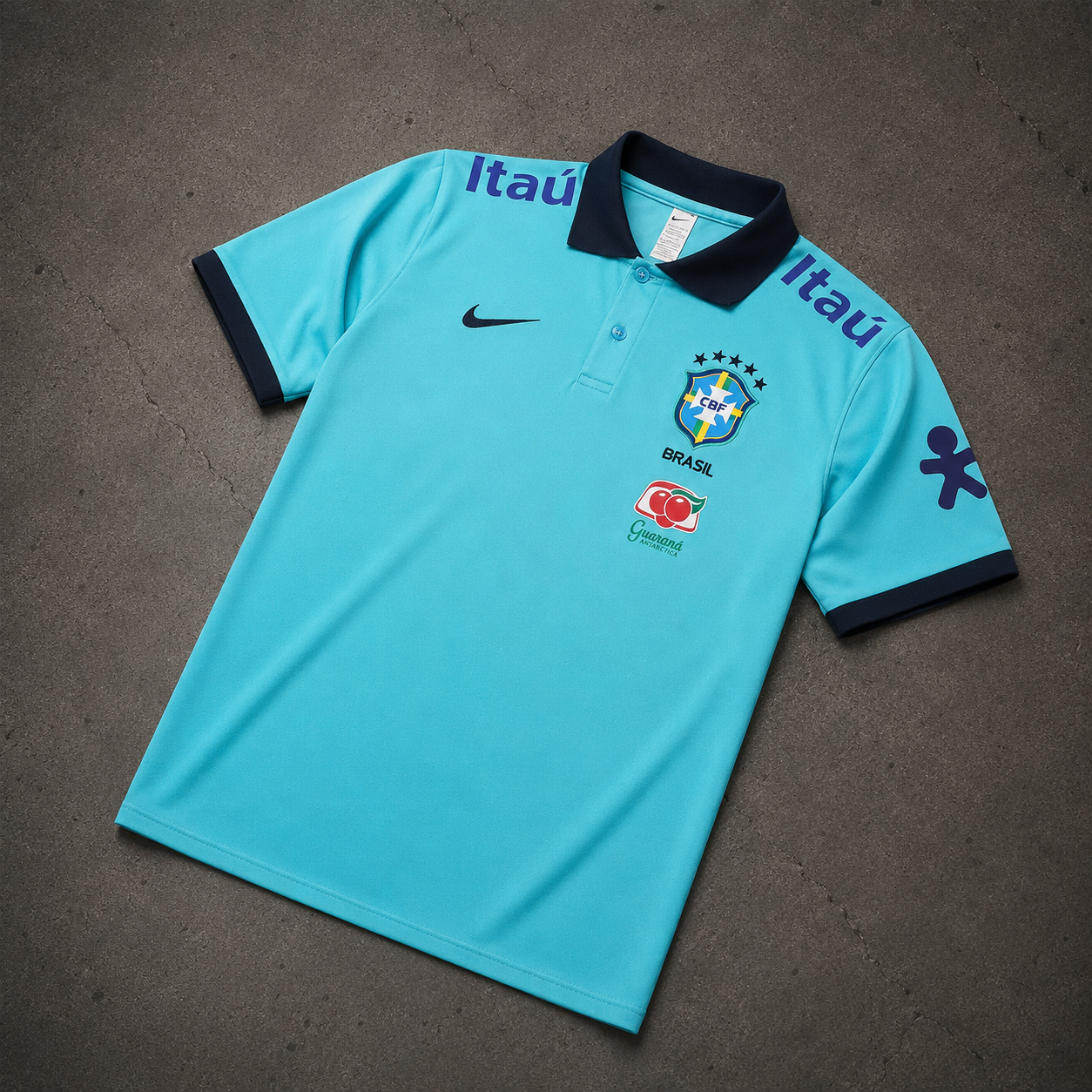 BRASIL AZUL HERITAGE POLO SHIRT JERSEY
