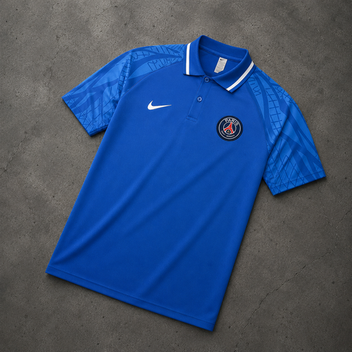 PSG DARK NAVY HERITAGE POLO SHIRT JERSEY
