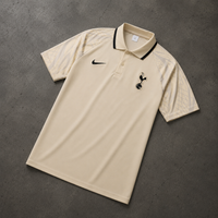 TOTTENHAM BEIGE HERITAGE POLO SHIRT JERSEY