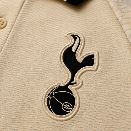 TOTTENHAM BEIGE HERITAGE POLO SHIRT JERSEY