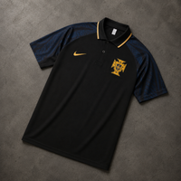 PORTUGAL GOLD BLACK HERITAGE POLO SHIRT JERSEY