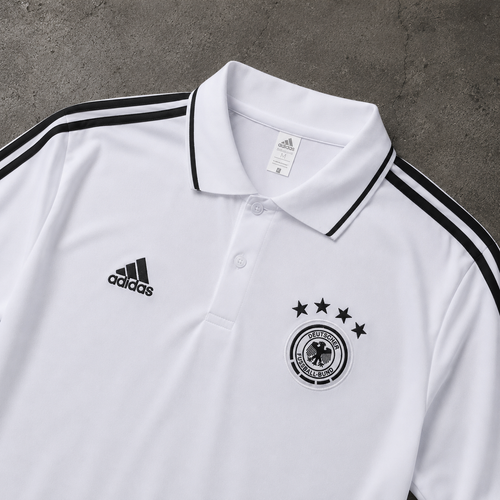 GERMANY WHITE HERITAGE POLO SHIRT JERSEY
