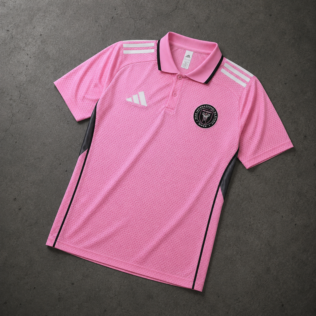 INTER MIAMI PINK HERITAGE POLO SHIRT JERSEY