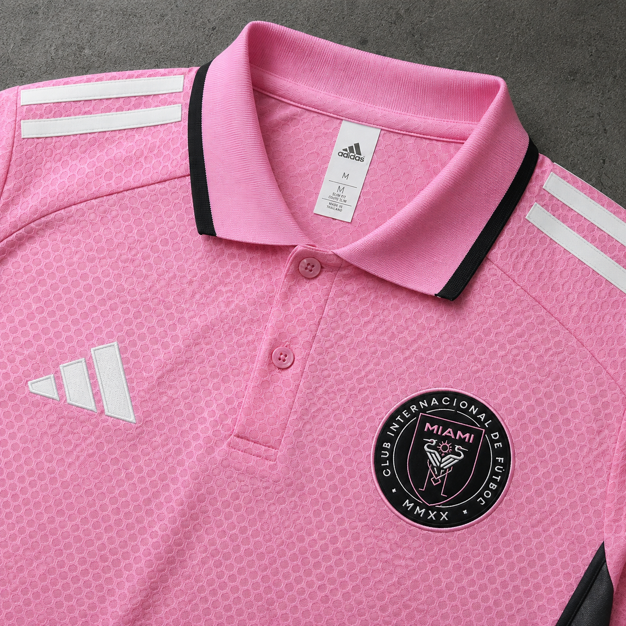 INTER MIAMI PINK HERITAGE POLO SHIRT JERSEY
