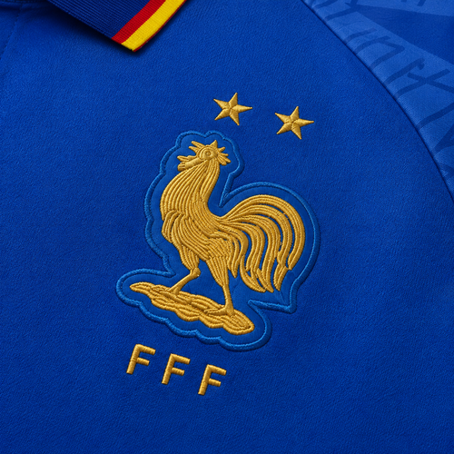 FRANCE NAVY HERITAGE POLO SHIRT JERSEY