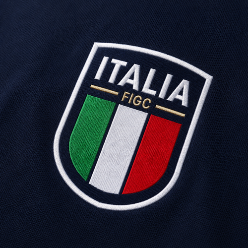 ITALY NAVY HERITAGE POLO SHIRT JERSEY