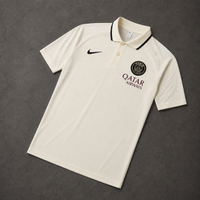 PSG BEIGE HERITAGE POLO SHIRT JERSEY