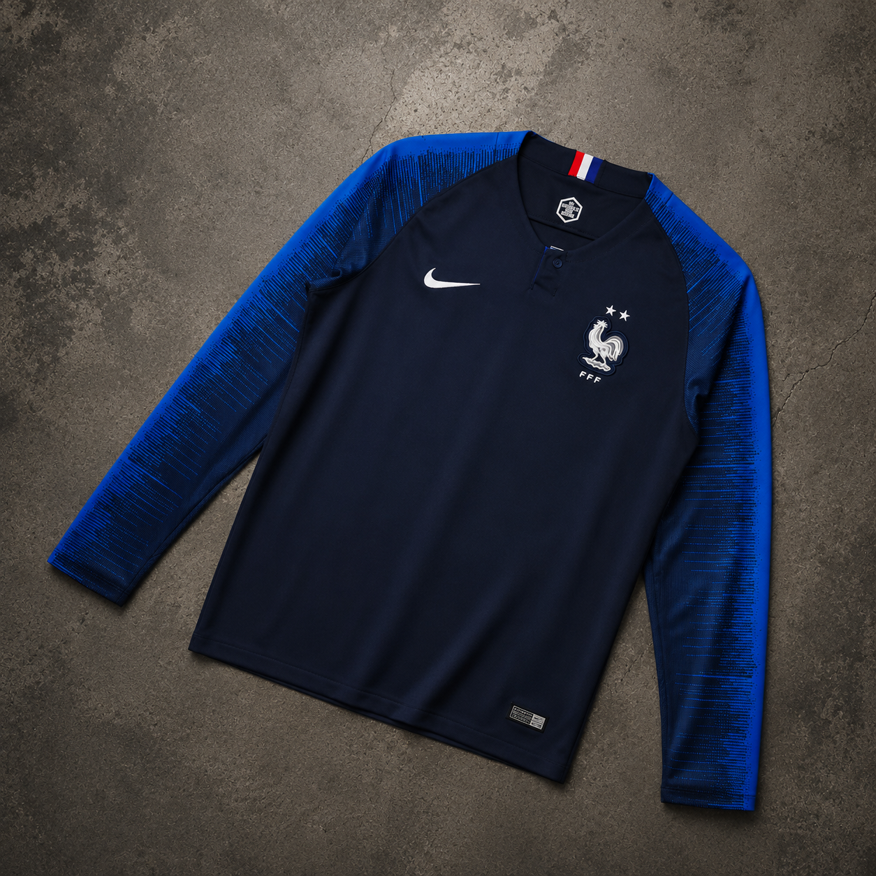 FRANCE 2018 LONGSLEEVE RETRO JERSEY
