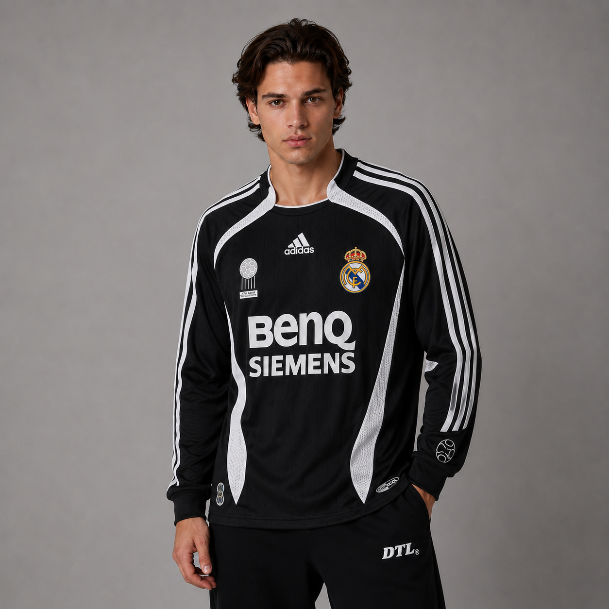 REAL MADRID 2006/07 LONGSLEEVE RETRO JERSEY