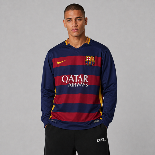 FC BARCELONA 2015/16 HOME LONGSLEEVE RETRO JERSEY