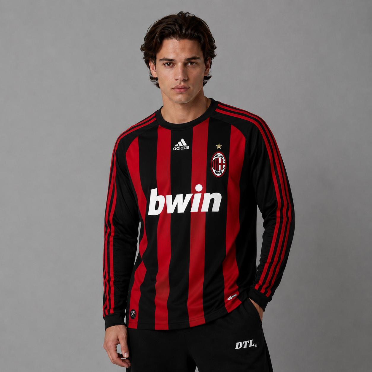 AC MILAN 2008/09 LONGSLEEVE RETRO JERSEY