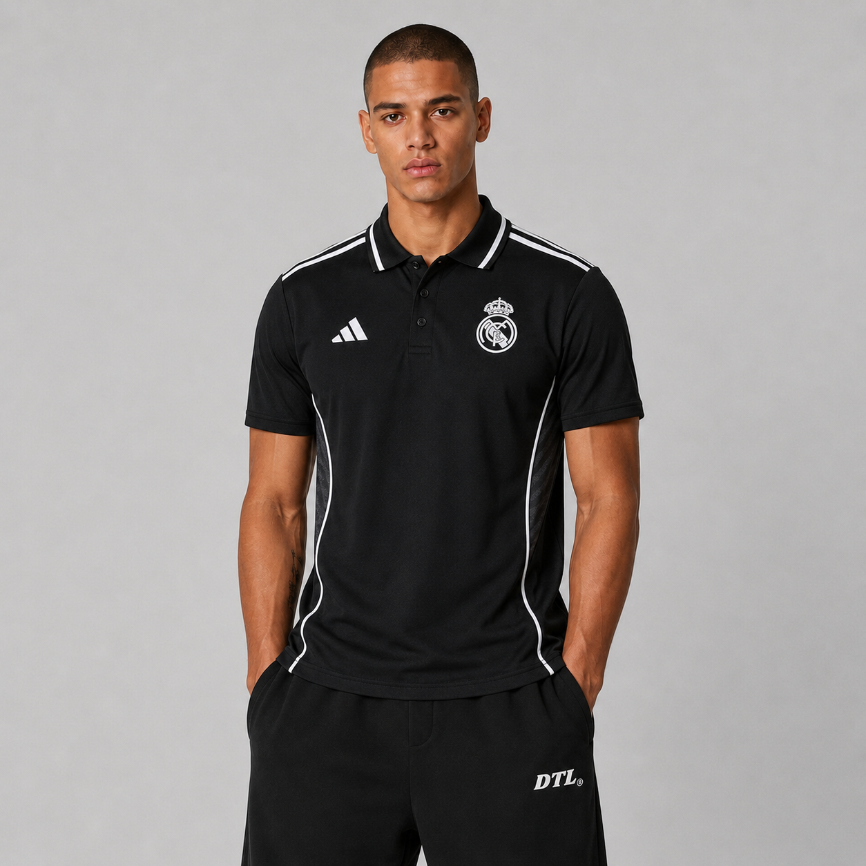 REAL MADRID DARK HERITAGE POLO SHIRT JERSEY