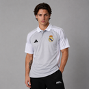 REAL MADRID HEATHER GREY HERITAGE POLO SHIRT JERSEY