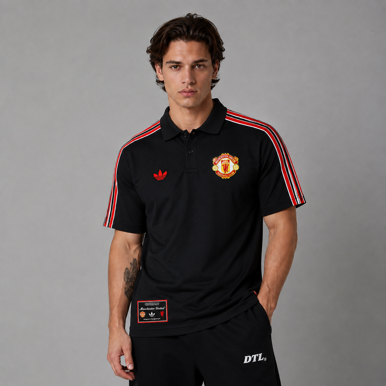 MANCHESTER UNITED NIGHTFALL HERITAGE POLO SHIRT JERSEY