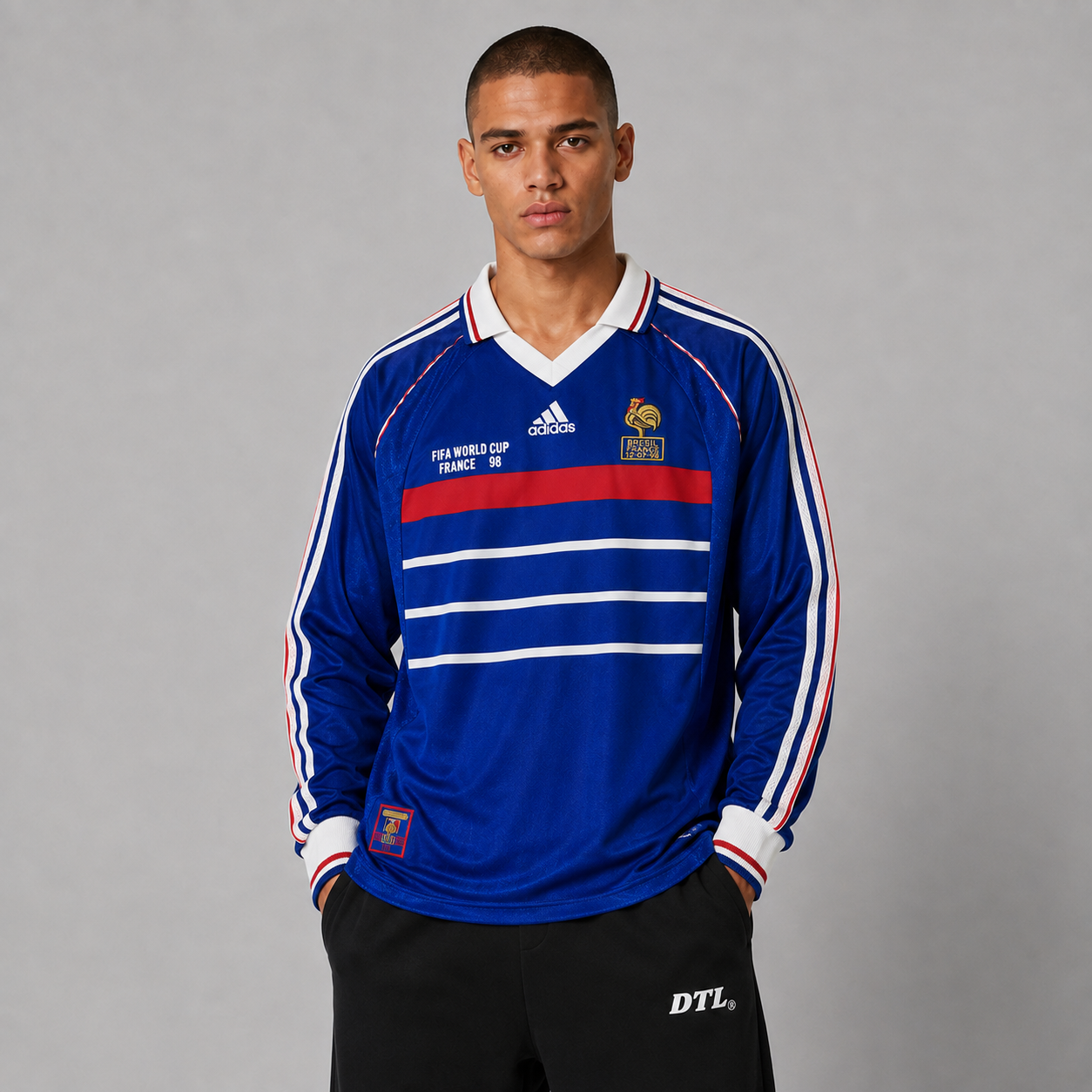FRANCE 1998 LONGSLEEVE RETRO JERSEY