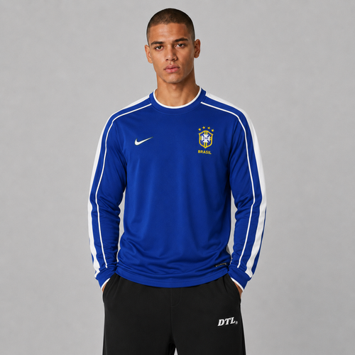 BRASIL 1998 LONSGLEEVE RETRO JERSEY