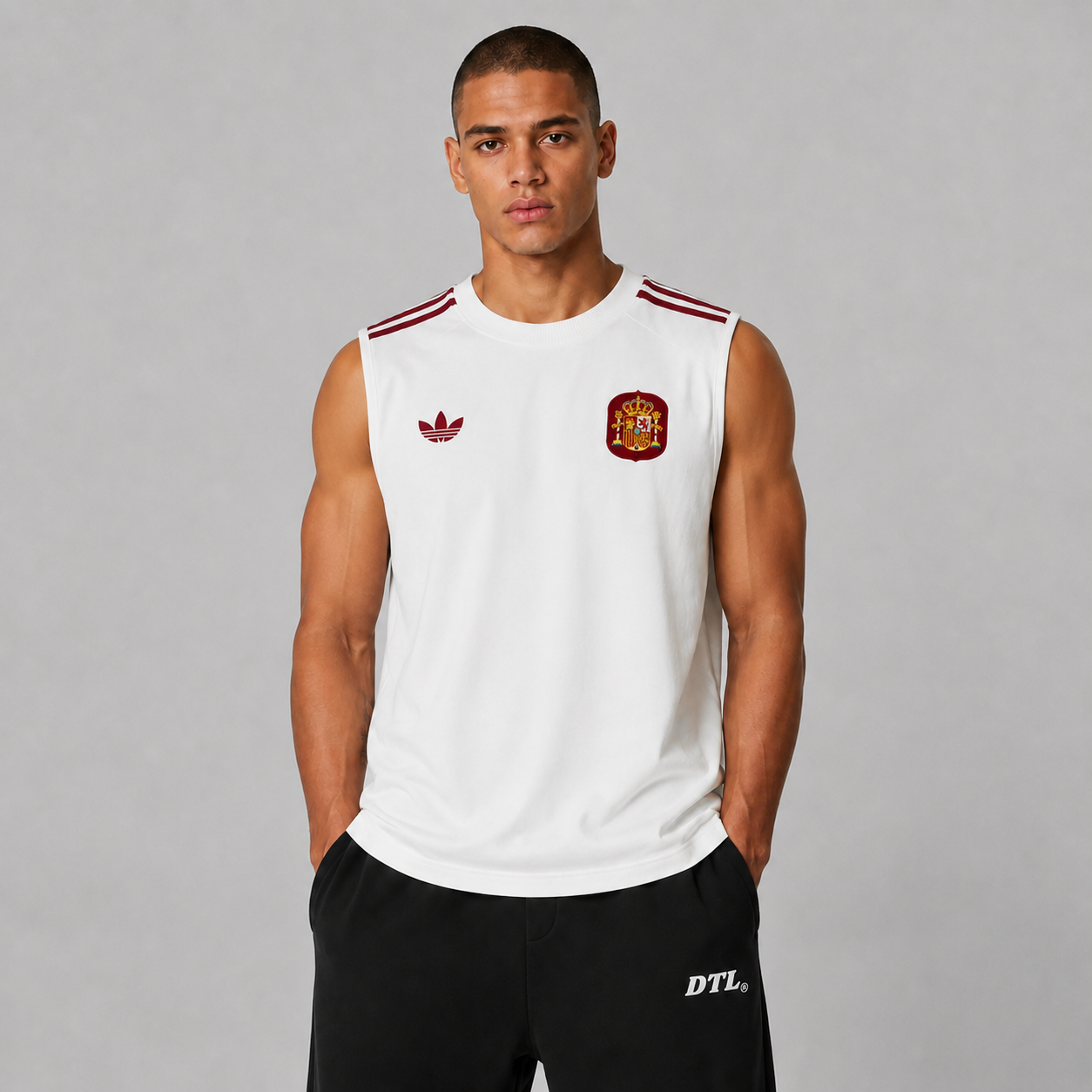 SPAIN ROYAL CREST SLEEVELESS JERSEY