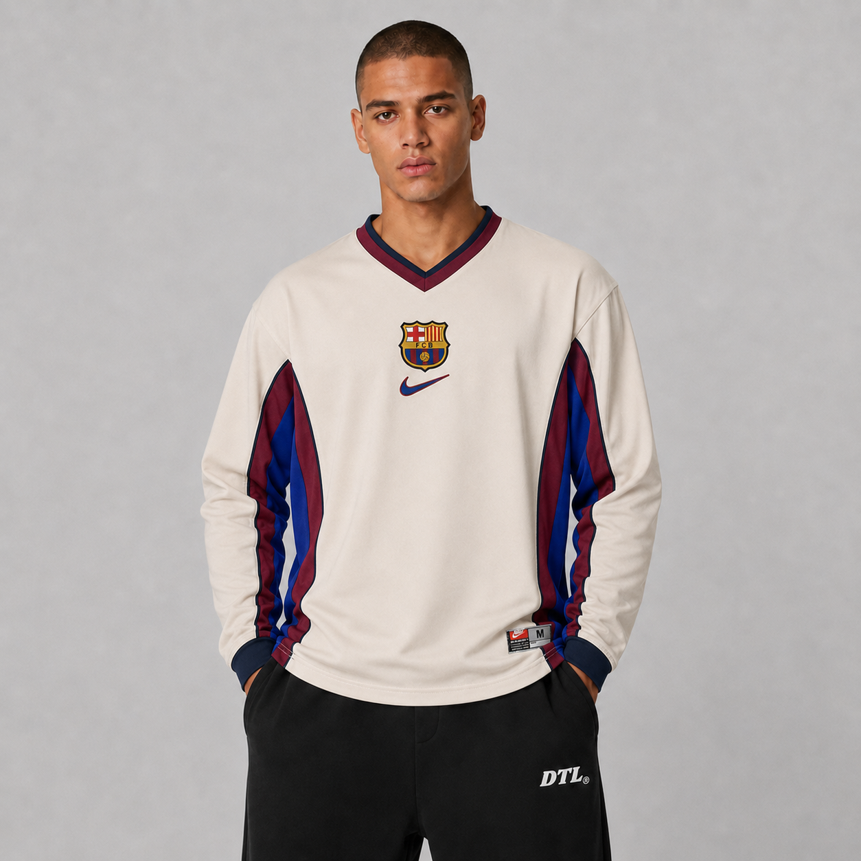 FC BARCELONA 1998/99 LONGSLEEVE RETRO JERSEY