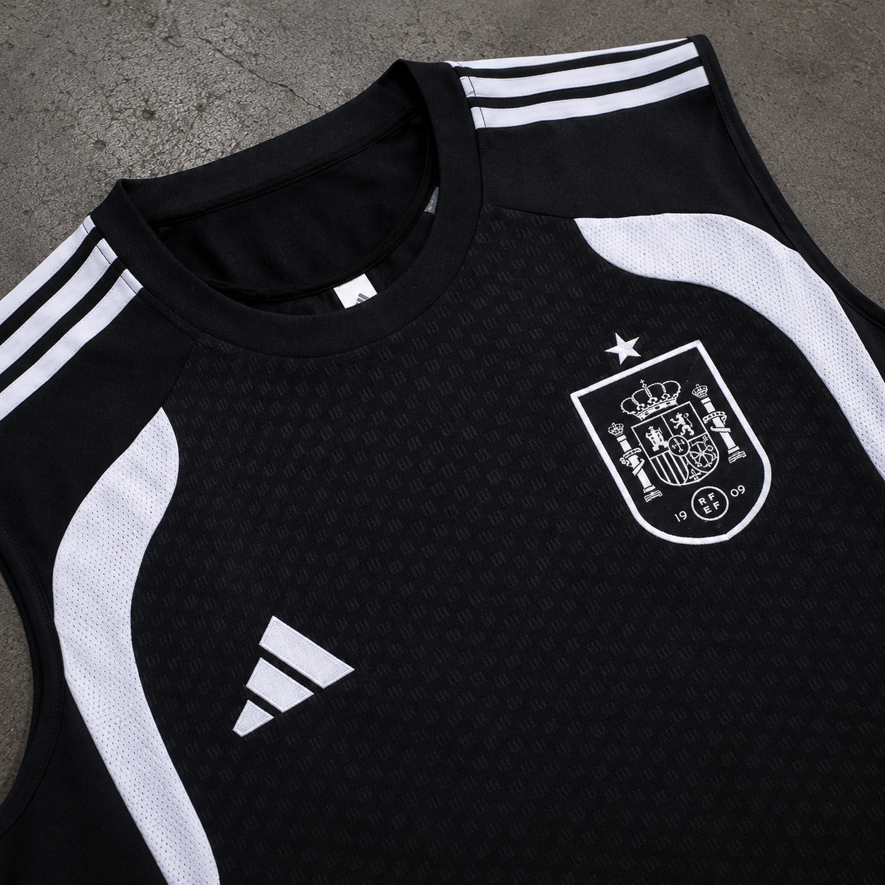 SPAIN STEALTH BLACK SLEVELESS JERSEY