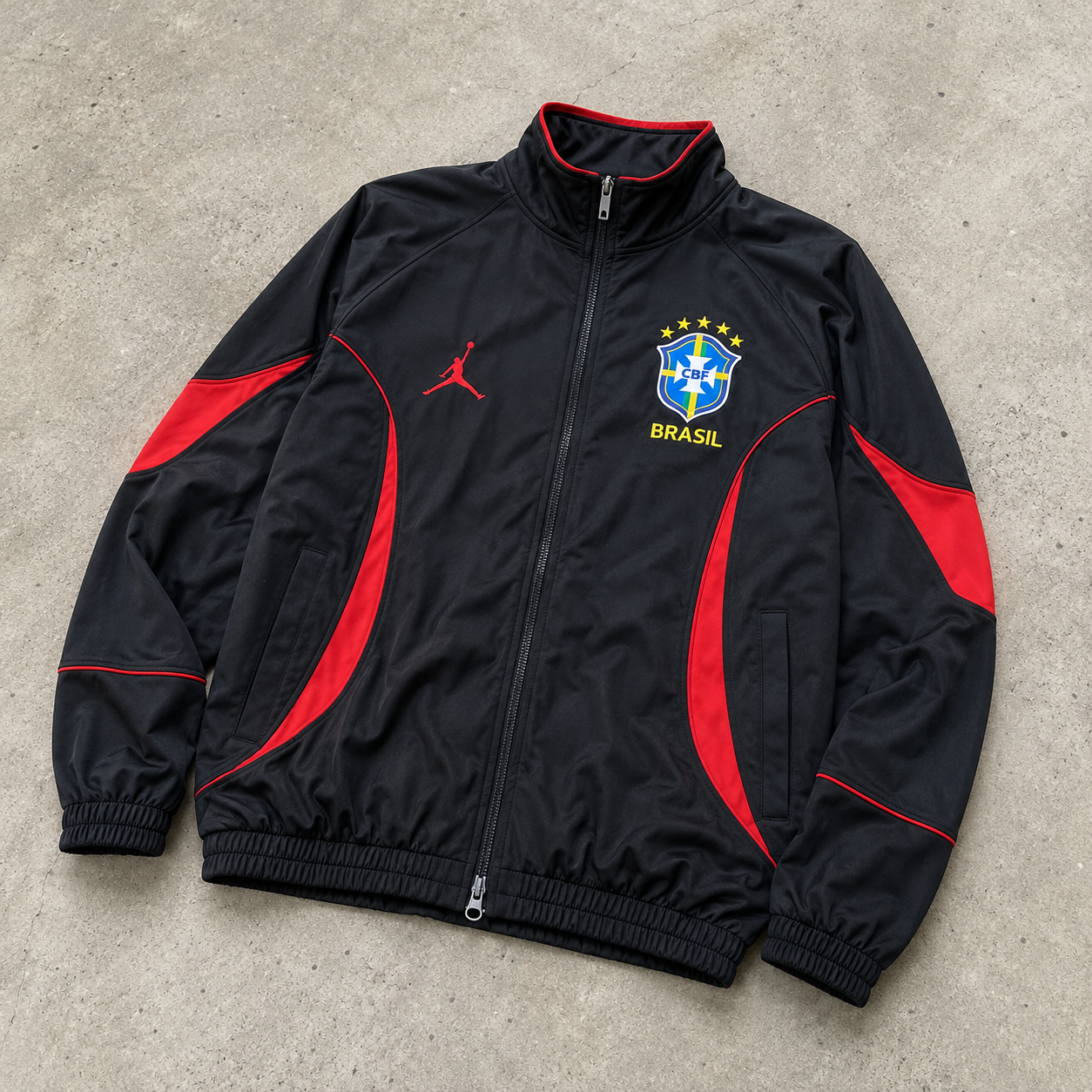 BRASIL RED WINDBREAKER