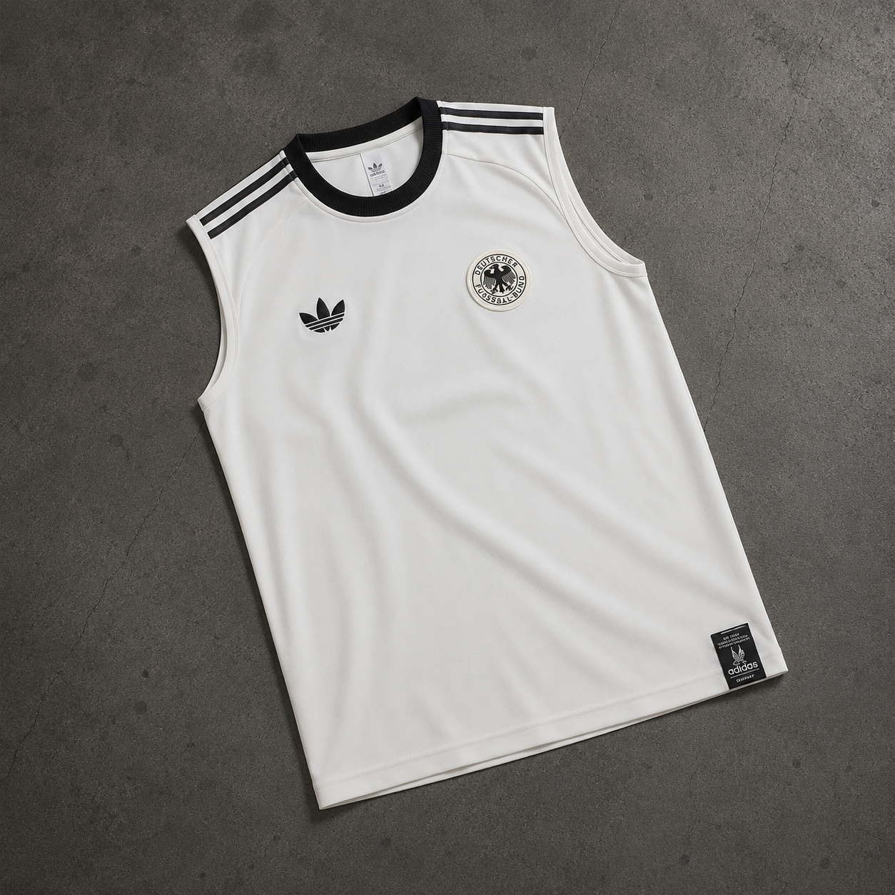 GERMANY WHITE EGALE SLEVELESS JERSEY