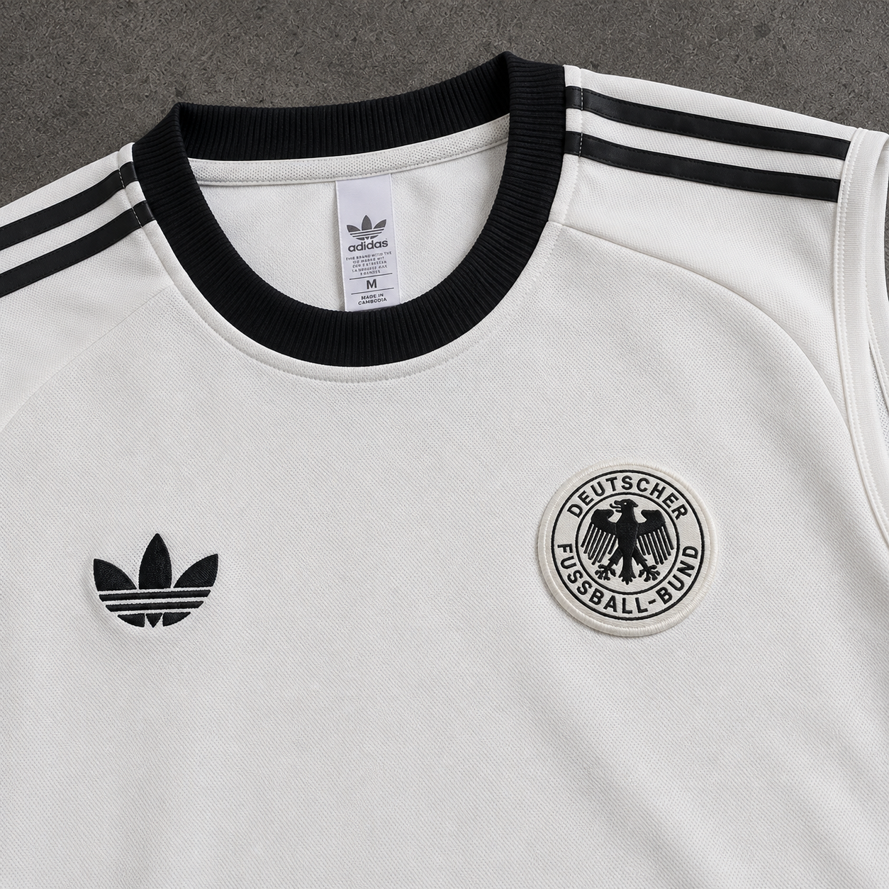 GERMANY WHITE EGALE SLEVELESS JERSEY