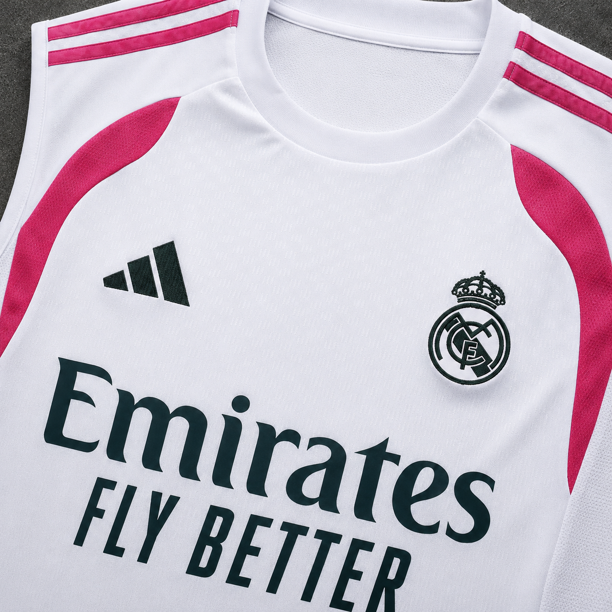 REAL MADRID ICE PINK SLEEVELESS JERSEY