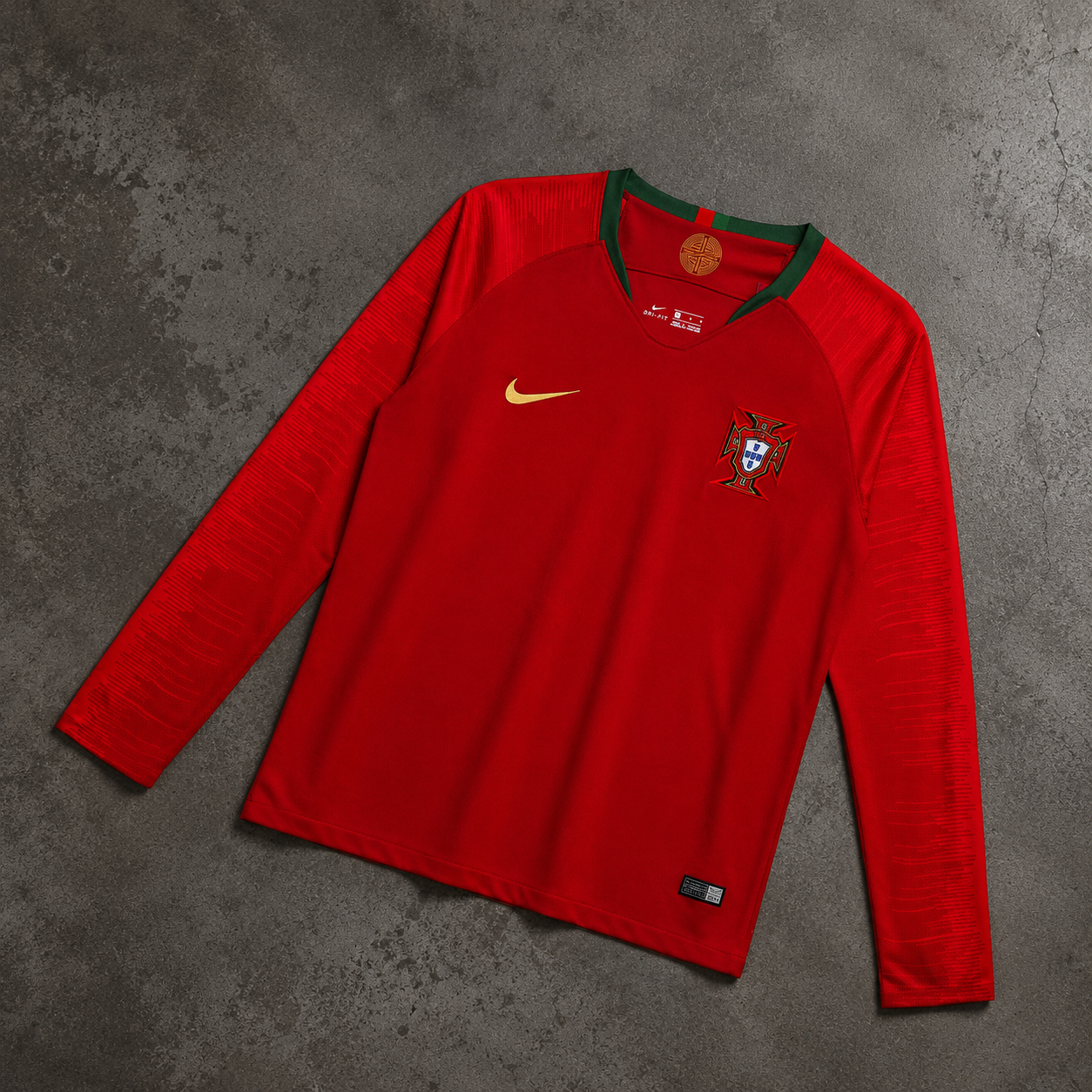 PORTUGAL 2008 LONGSLEEVE RETRO JERSEY