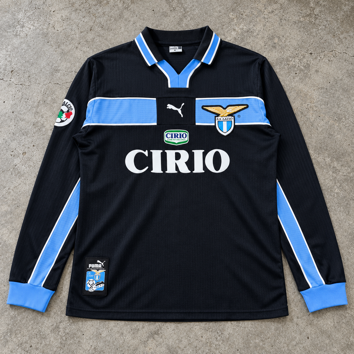 LAZIO 1998/00 HOME LONGSLEEVE RETRO JERSEY