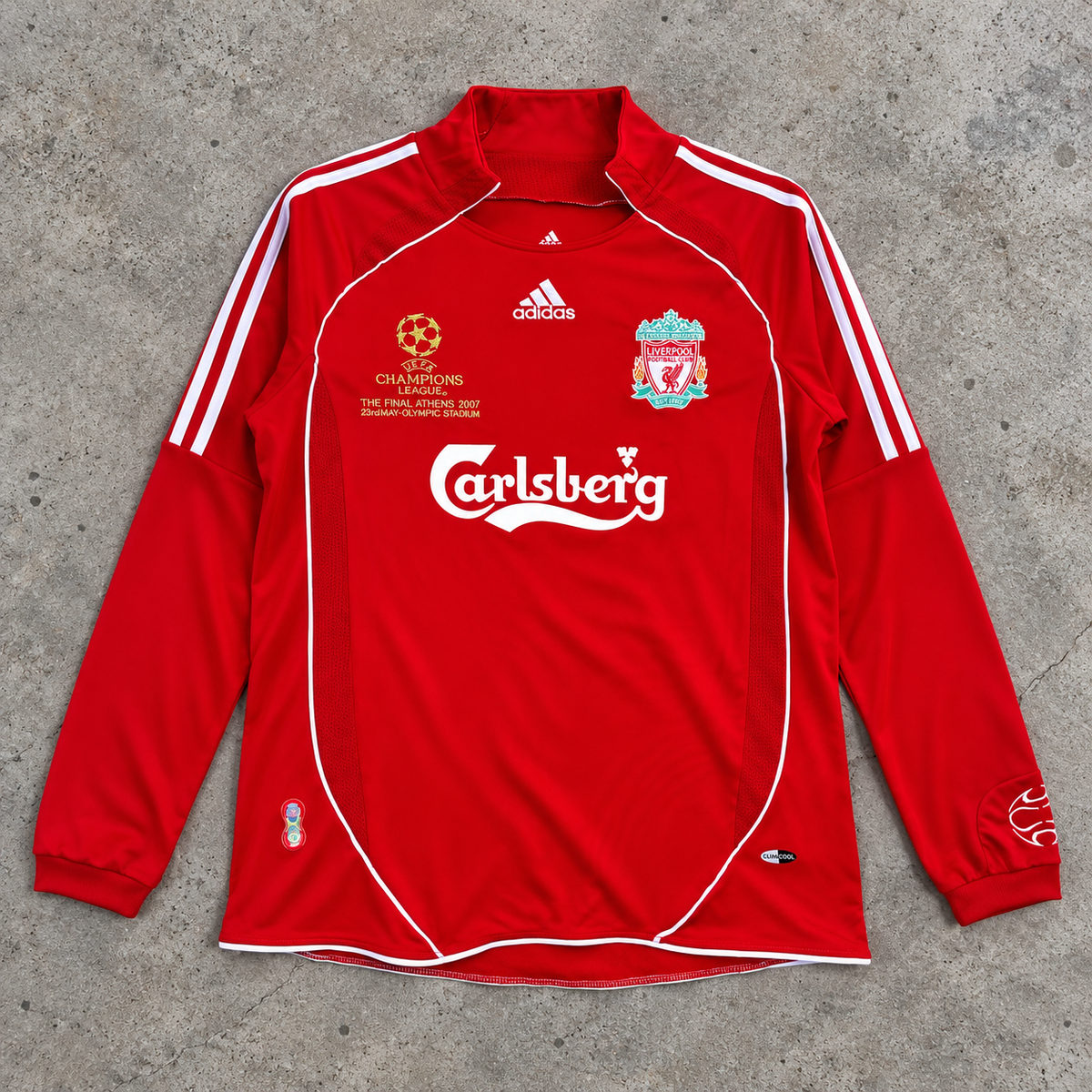 LIVERPOOL 2006/08 HOME LONGSLEEVE RETRO JERSEY