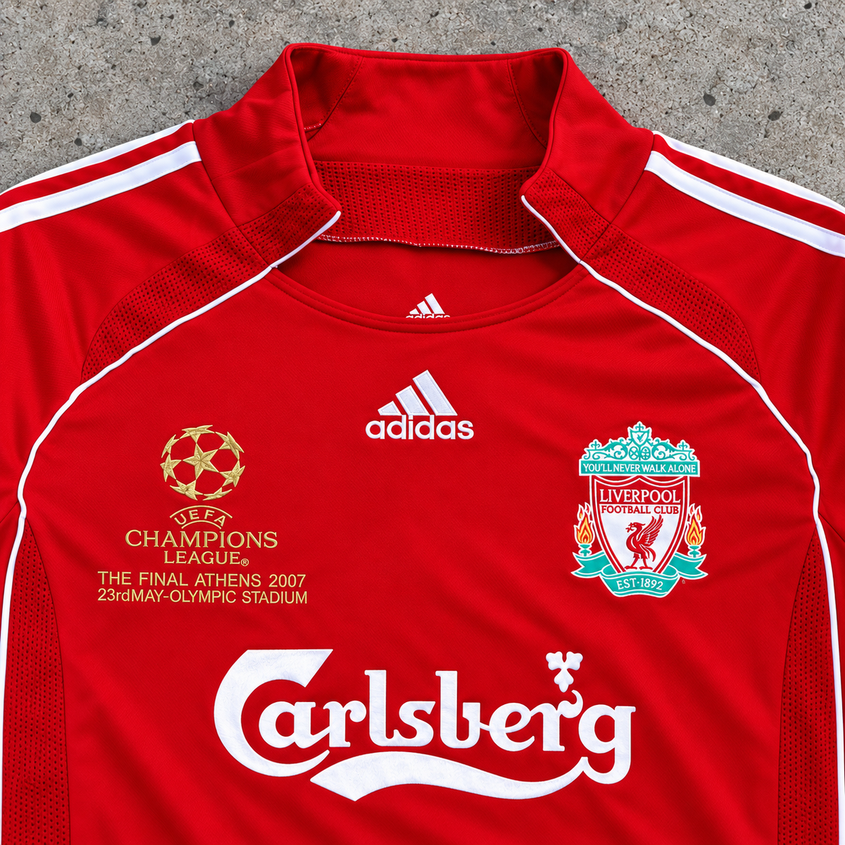 LIVERPOOL 2006/08 HOME LONGSLEEVE RETRO JERSEY