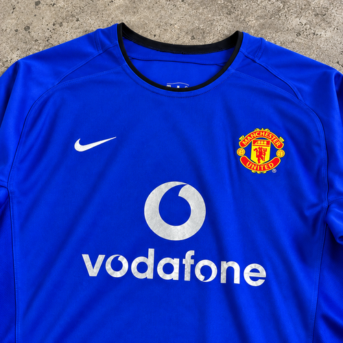 MANCHESTER UNITED 2002/03 AWAY LONGSLEEVE RETRO JERSEY