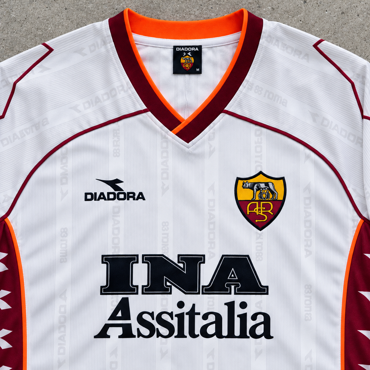 AS ROM 1999/00 LONGSLEEVE RETRO JERSEY