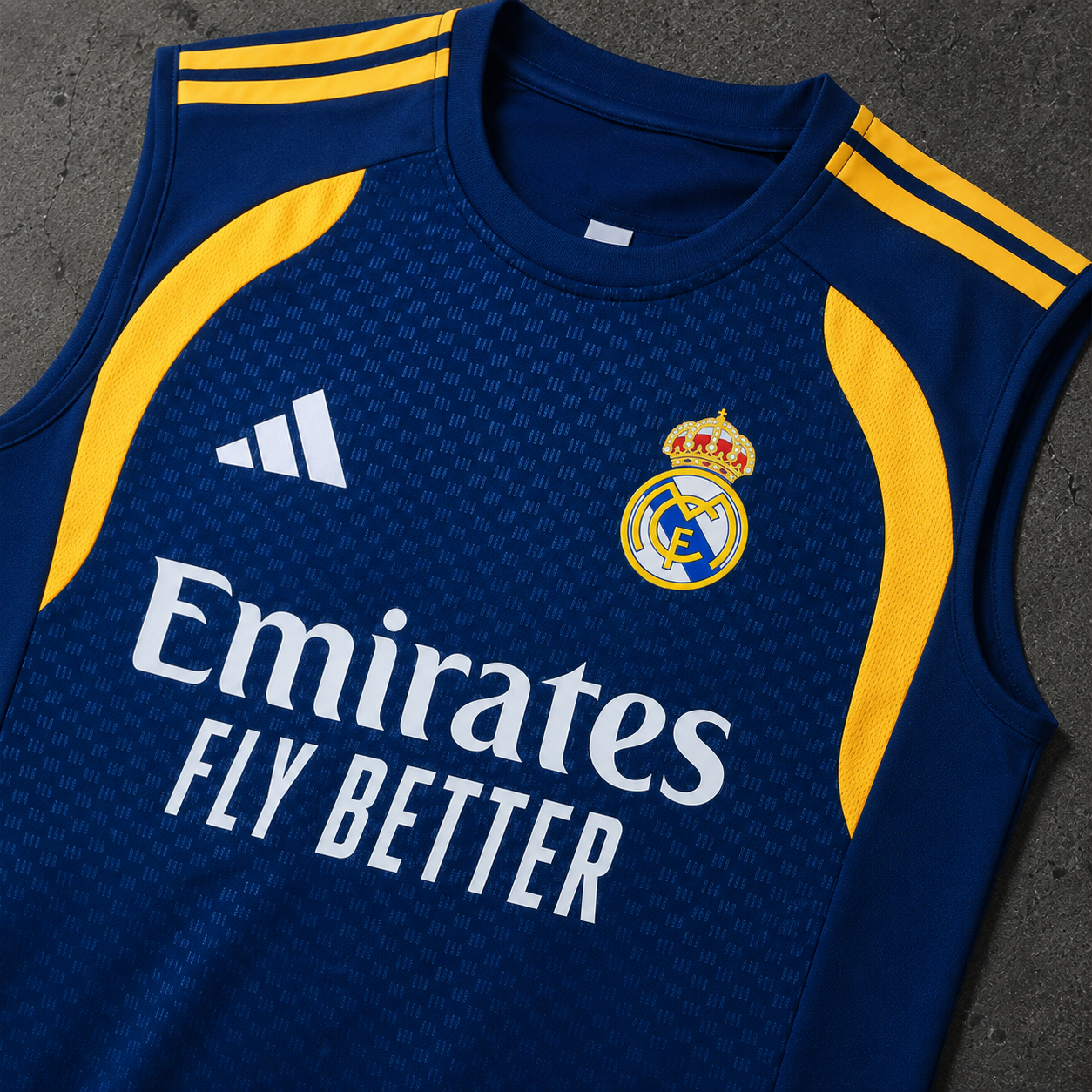 REAL MADRID ELITE BLUE SLEEVELESS JERSEY