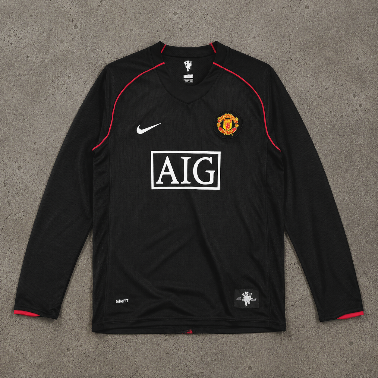 MANCHESTER UNITED 2007/08 LONGSLEEVE RETRO JERSEY