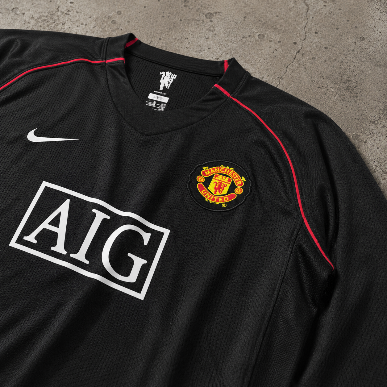 MANCHESTER UNITED 2007/08 LONGSLEEVE RETRO JERSEY