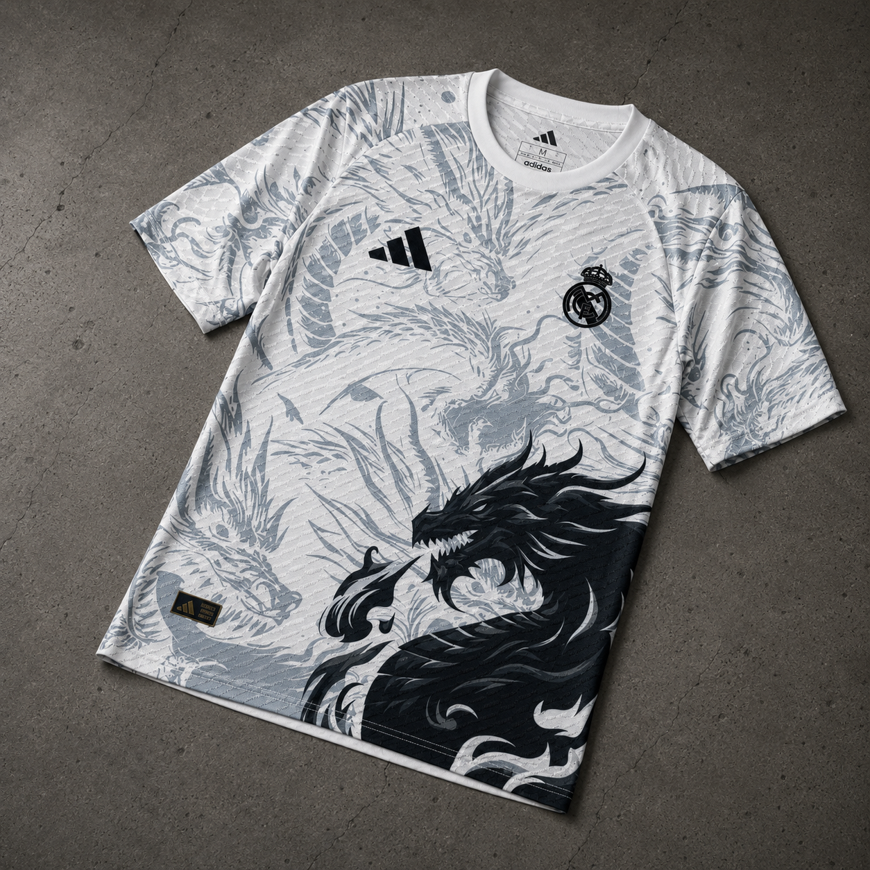 REAL MADRID BLACK DRAGON EXCLUSIVE JERSEY