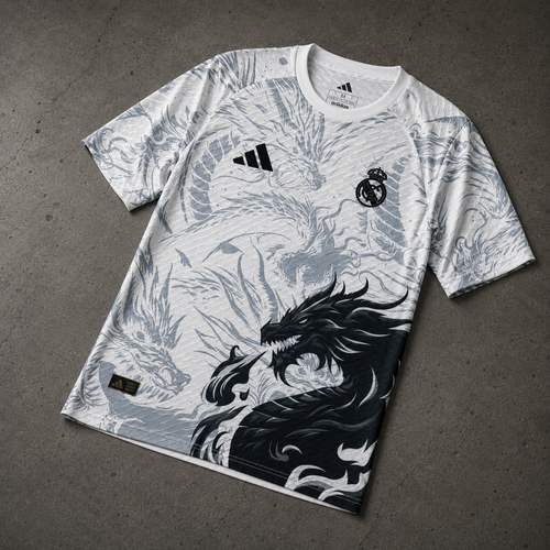 REAL MADRID BLACK DRAGON EXCLUSIVE JERSEY