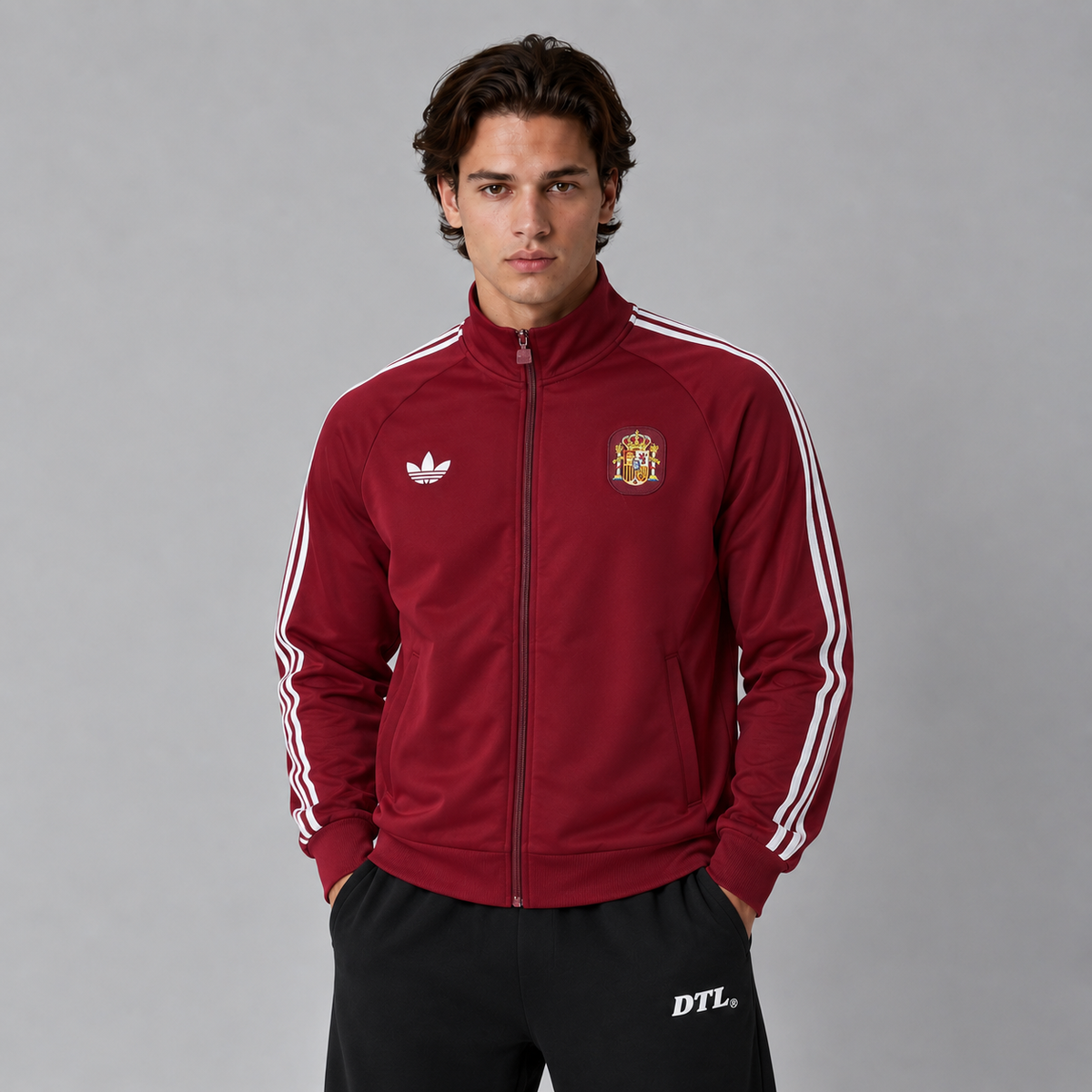 SPAIN BORDEAUX FOOTBALL ZIPPER