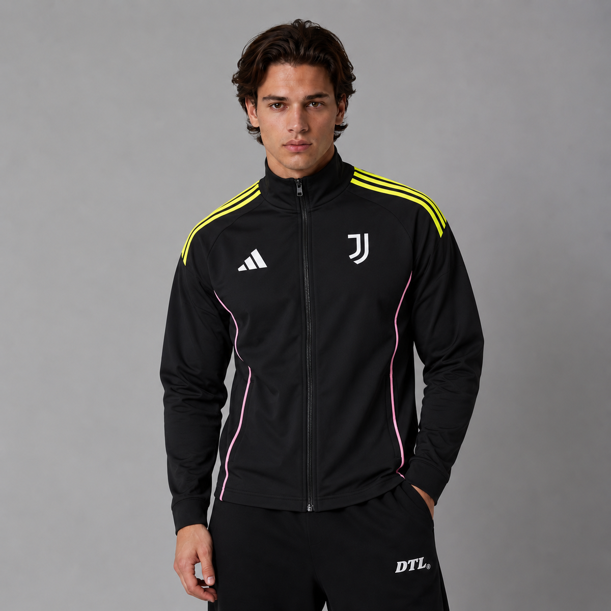 JUVENTUS NEON FOOTBALL ZIPPER