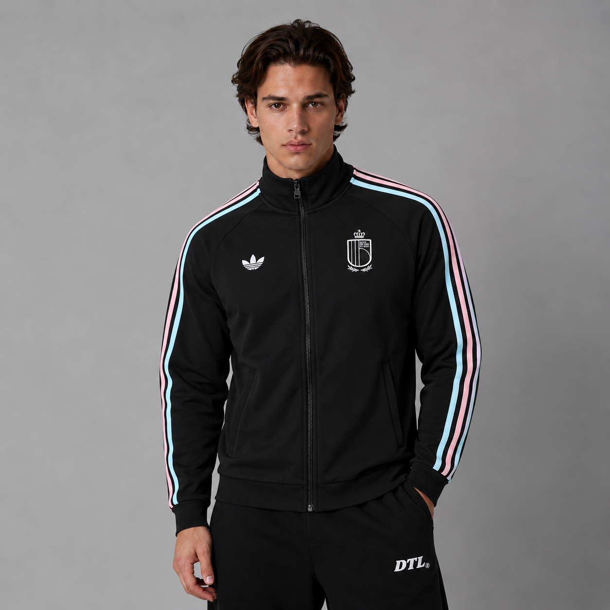 BELGIUM RAINBOW  FOOTBALL ZIPPER
