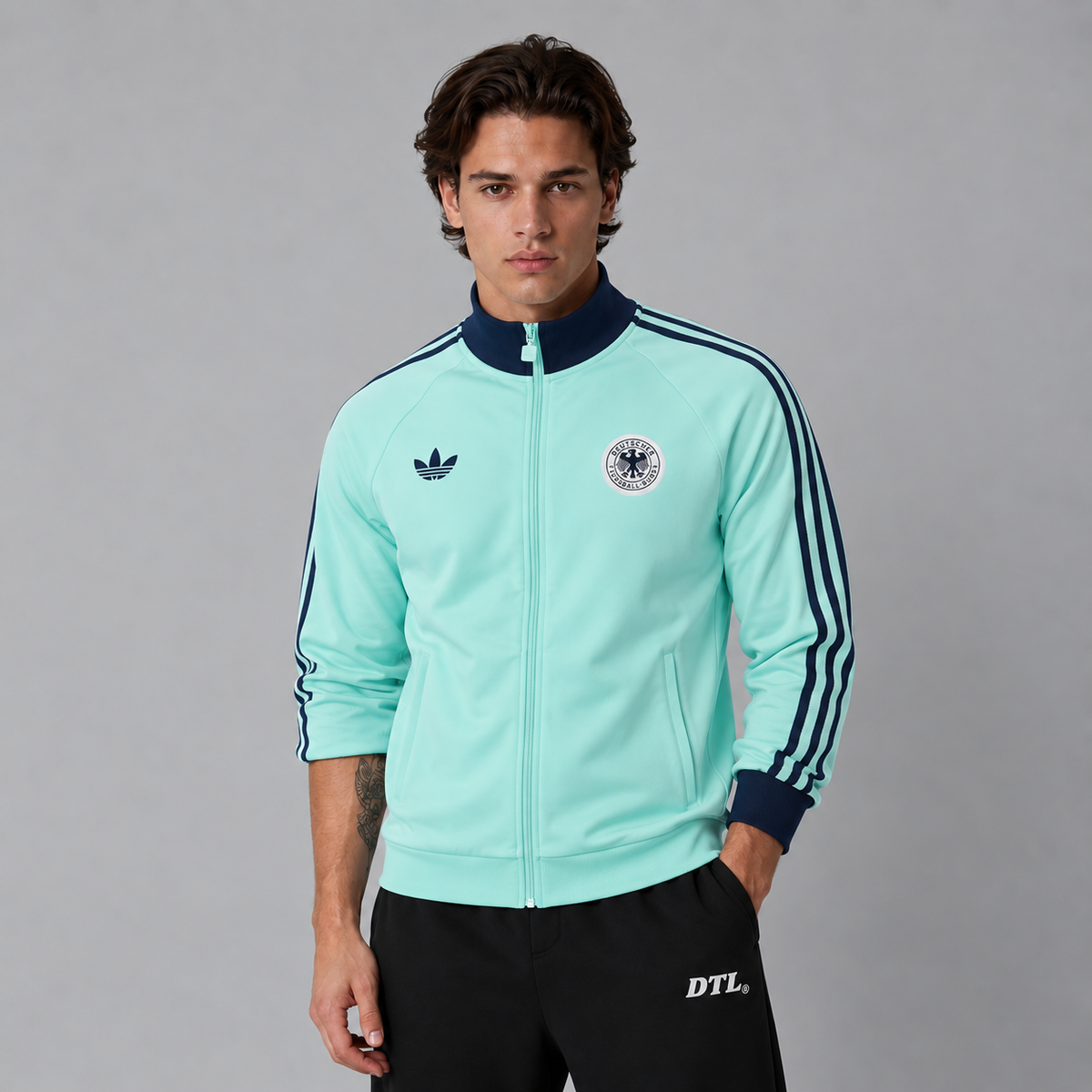 GERMANY BABY BLUE FOOTBALL ZIPPER