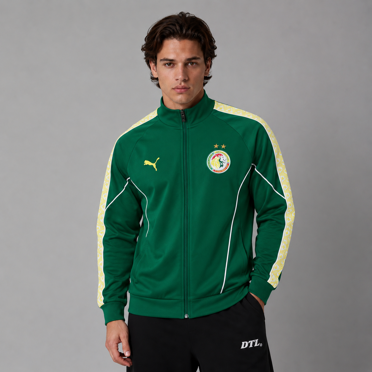 SENEGAL VERDE FOOTBALL ZIPPER