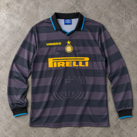 INTER MILAN 1997/98 AWAY LONGSLEEVE RETRO JERSEY