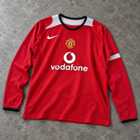 MANCHESTER UNITED 2005/06 HOME LONGSLEEVE RETRO JERSEY
